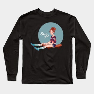 Skate Girl - Skateboard Long Sleeve T-Shirt